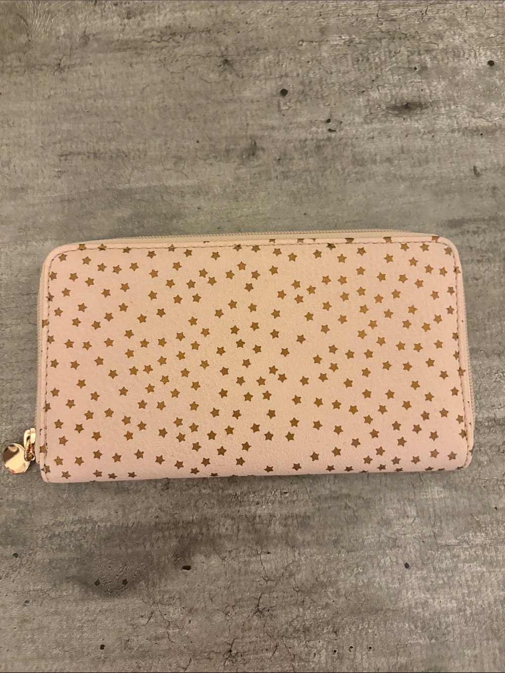 Never Used Lauren Conrad Pink Wallet With Gold Stars